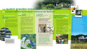 Les quatre grandes missions - Conservatoire Botanique de Bailleul