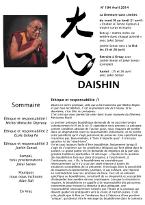 Daishin 194 - Avril 2014 - la DEMEURE sans limites