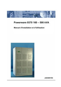 Powerware 9370 160 – 500 kVA