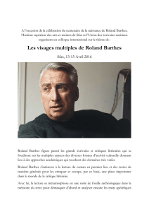 Les visages multiples de Roland Barthes