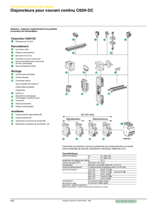 Disjoncteurs pour courant continu C60H-DC