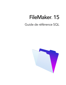 Guide de référence SQL FileMaker 15
