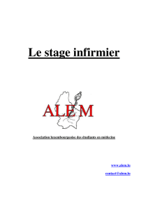 Le stage infirmier