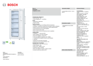 Bosch GSV29VW31 CONGELATEUR ARM 161x60x65 A++ BLC