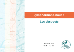 Abstracts - France Lymphome Espoir