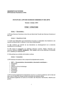 Version 2013 [PDF - 29 Ko ] - UFR Sciences Humaines et Arts