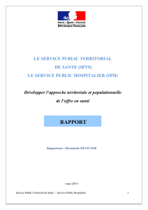 Rapport Devictor : service public territorial de santé
