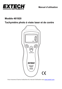 Modèle 461920 Tachymètre photo à visée laser et de contre