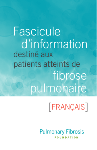 Fascicule d`information fibrose pulmonaire