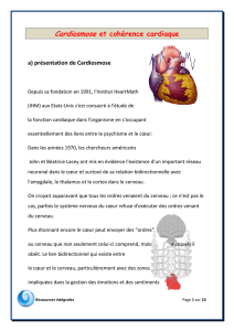 Cardiosmose et cohérence cardiaque