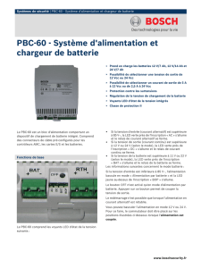 PBC-60 - Système d`alimentation et chargeur de batterie