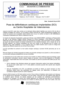 défibrilateurs implantables - Centre Hospitalier de Valenciennes