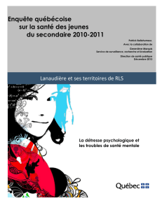 Enquête québécoise sur la santé des jeunes du secondaire 2010