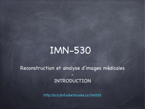 Reconstruction et analyse d`images médicales