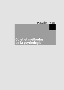 Objet et méthodes de la psychologie - Hachette