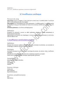 3/ Insuffisance cardiaque - Fiches
