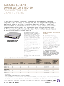 Commutateur LAN Gigabit Ethernet OmniSwitch 6450-10