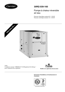 30RQ 039-160 Pompe à chaleur réversible air-eau