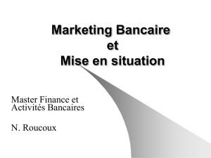 Stratégie et Marketing Bancaire