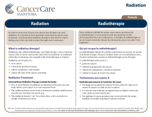 Radiation Radiation Radiothérapie