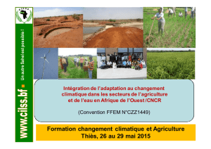Formation changement climatique et Agriculture Thiès, 26 au 29 mai