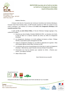 Invitation du 10 novembre - FRANSYLVA Forêt Privée Pyrénées Adour