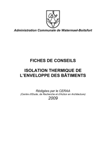 Brochure Conseils isolation CERAA 2009 - Watermael