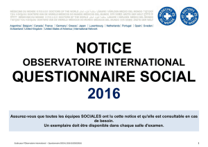 NOTICE QUESTIONNAIRE SOCIAL 2016