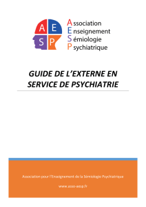 guide de l`externe en service de psychiatrie