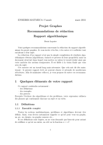 Projet Graphes Recommandations de rédaction Rapport