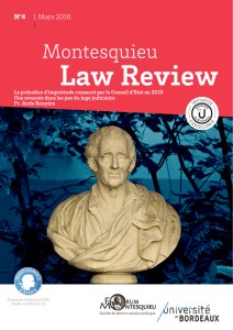 N°4 Mars 2016 - Montesquieu LAw Review