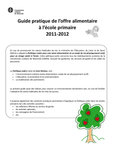 Guide pratique alimentaire école primaire - École Coeur