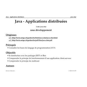 Java - Applications distribuées