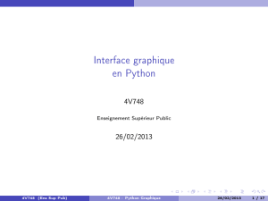 Interface graphique en Python