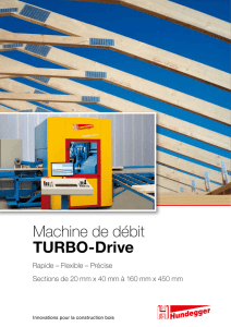 Machine de débit TURBO-Drive