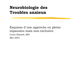 Neurobiologie des Troubles anxieux