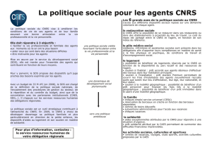 La politique sociale pour les agents CNRS - CNRS