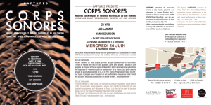 corps sonores - Agence Captures