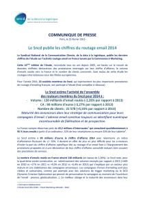 Le Sncd publie les chiffres du routage email en France 2014