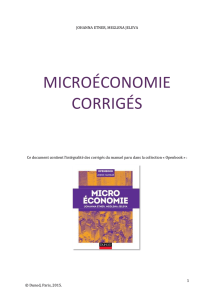 microéconomie corrigés