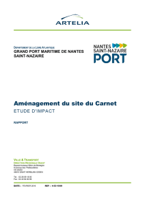 Sommaire de l`étude d`impact - Le Grand Port Maritime de Nantes