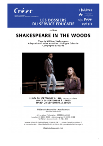 Dossier pédagogique Shakespeare in the woods
