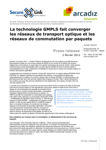 La technologie GMPLS fait converger les réseaux de
