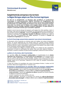 Compétitivité des entreprises et du territoire La Région Bretagne