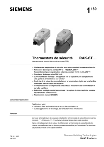 1189 Thermostats de sécurité RAK