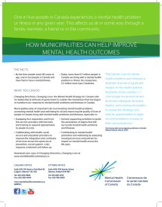 how municipalities can help improve mental health outcomes