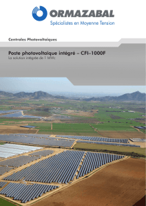 Poste photovoltaïque intégré – CFI–1000F