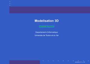 Modelisation 3D