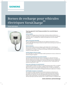 Bornes de recharge pour véhicules électriques VersiCharge