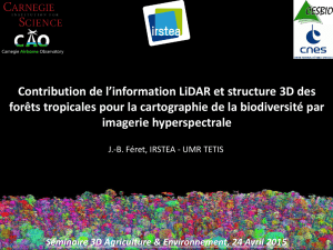 Contribution de l`information LiDAR et structure 3D des